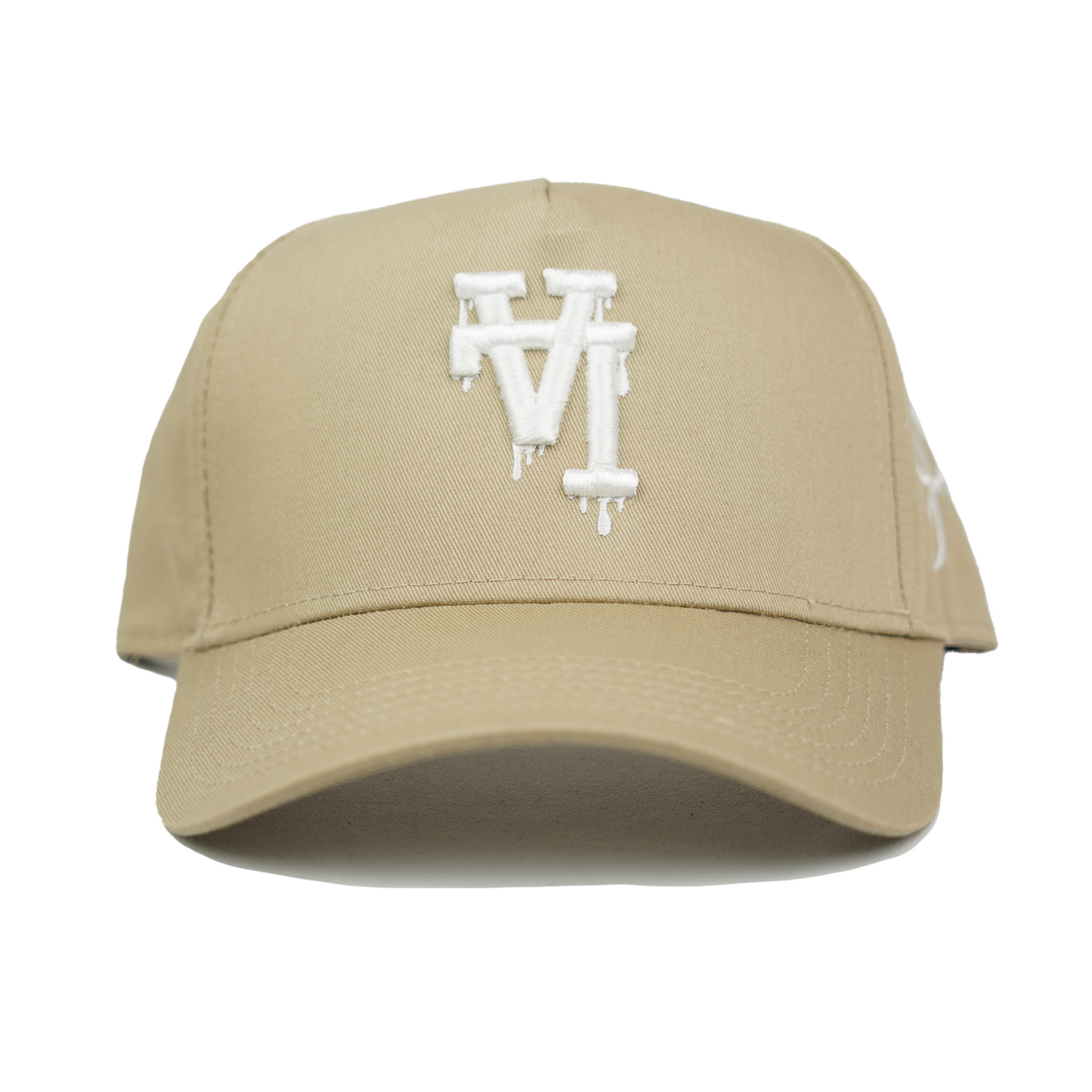 LA Dripping Snapback Hat (KHAKI)