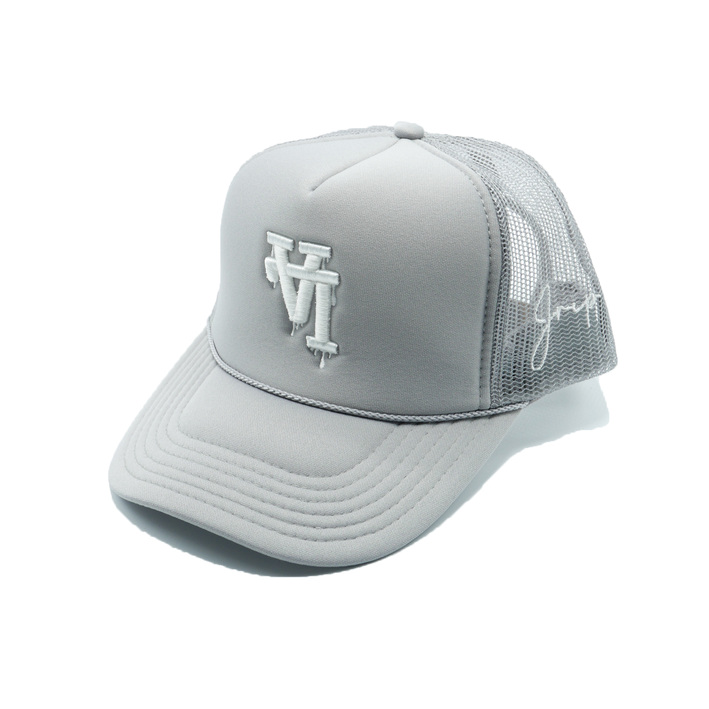 LA Dripping Trucker Hat (GREY)