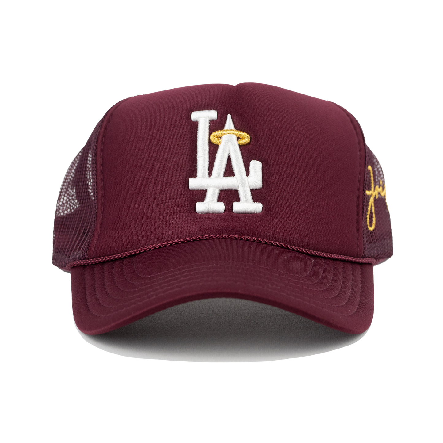 LA Halo Trucker Hat (MAROON)