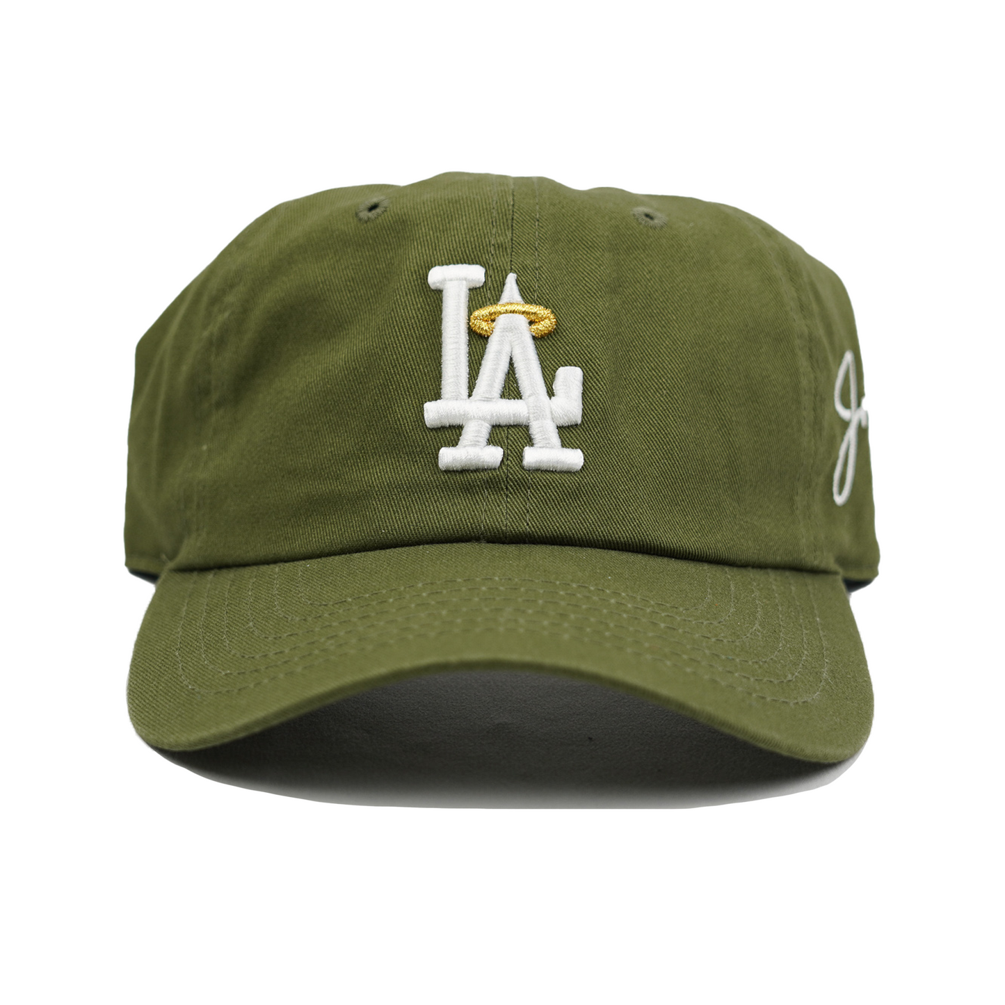 LA Halo Dad Hat (OLIVE GREEN)
