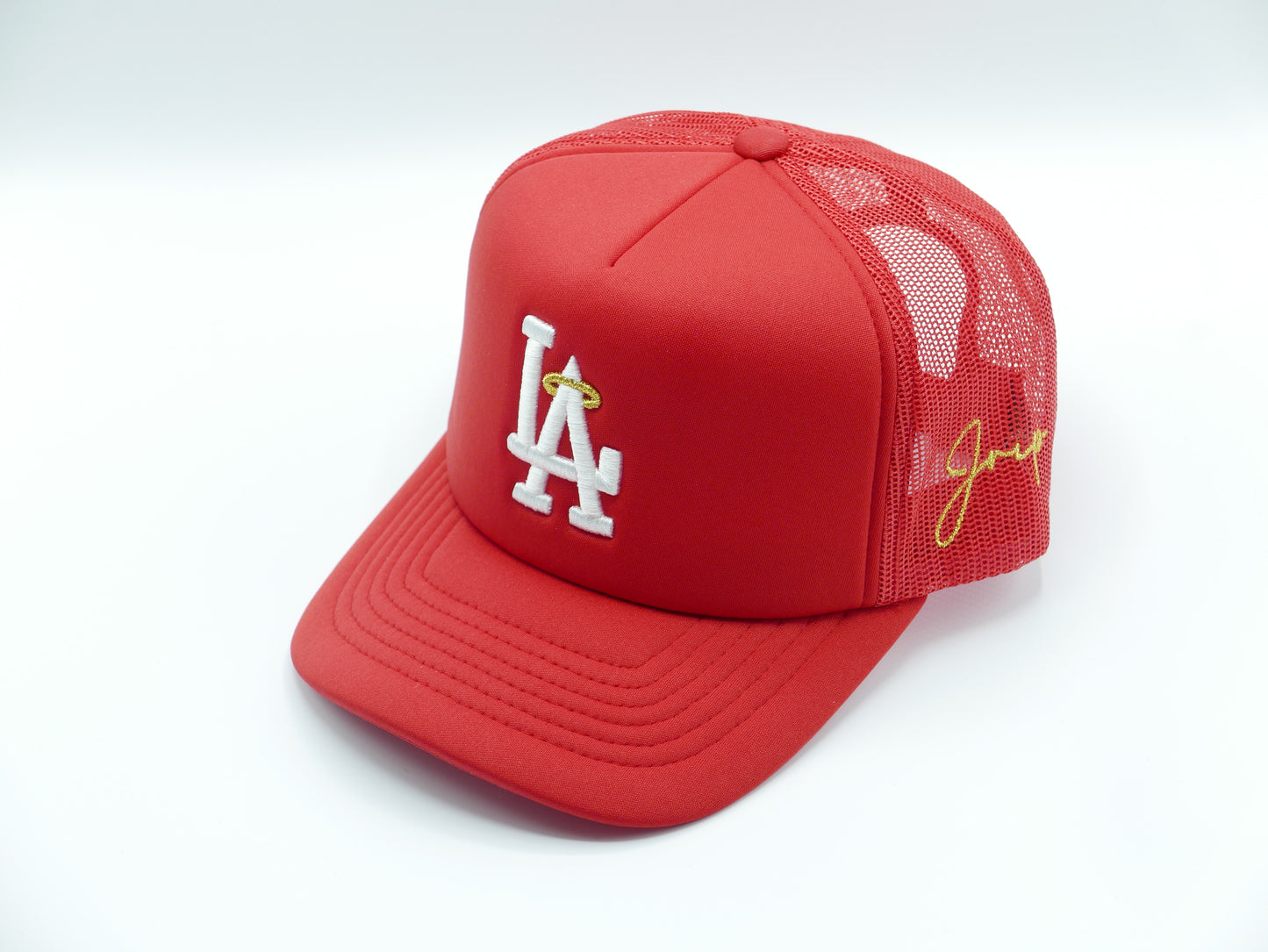 LA Halo Trucker Hat (RED)