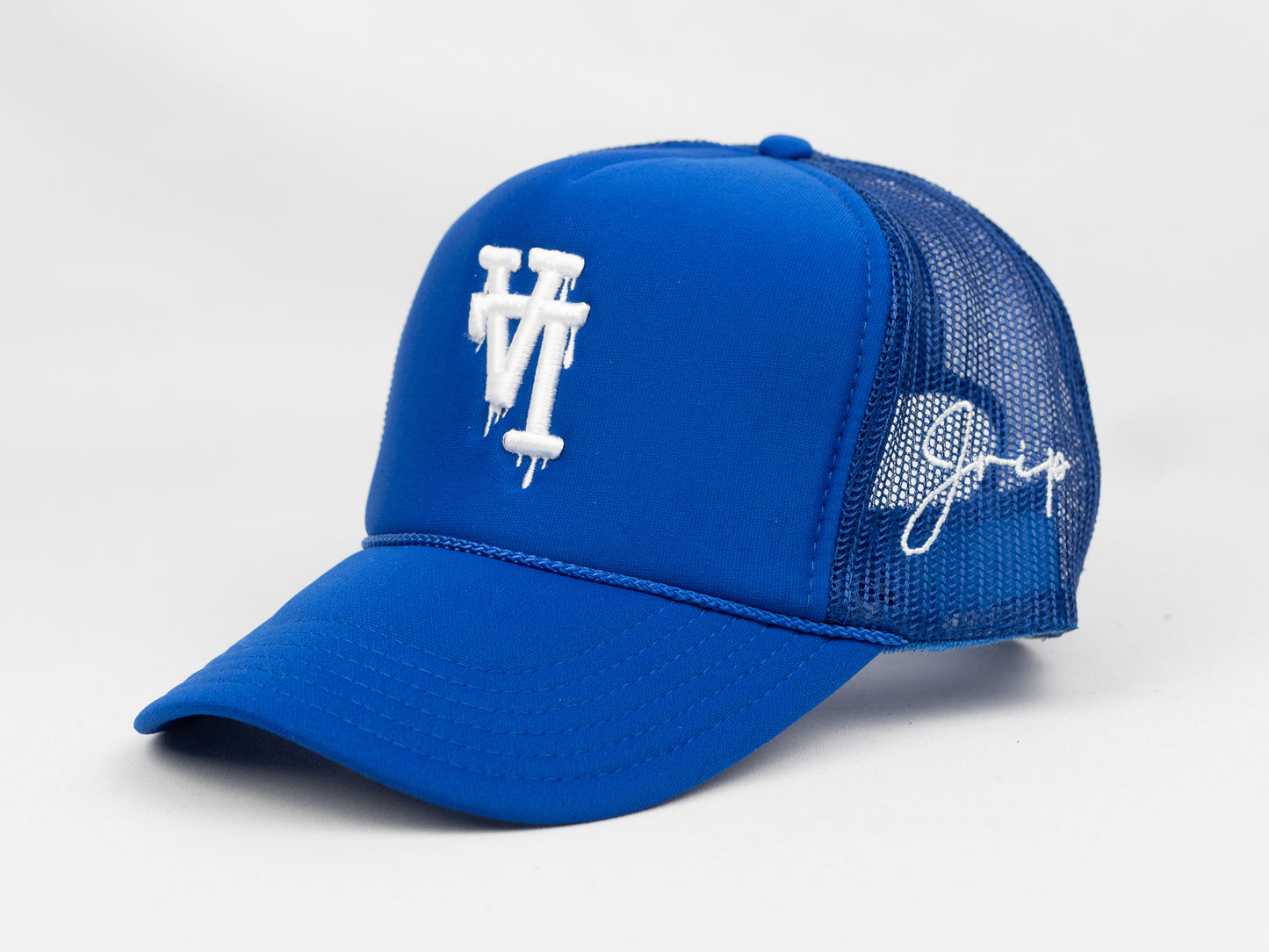 LA Dripping Trucker Hat (BLUE)