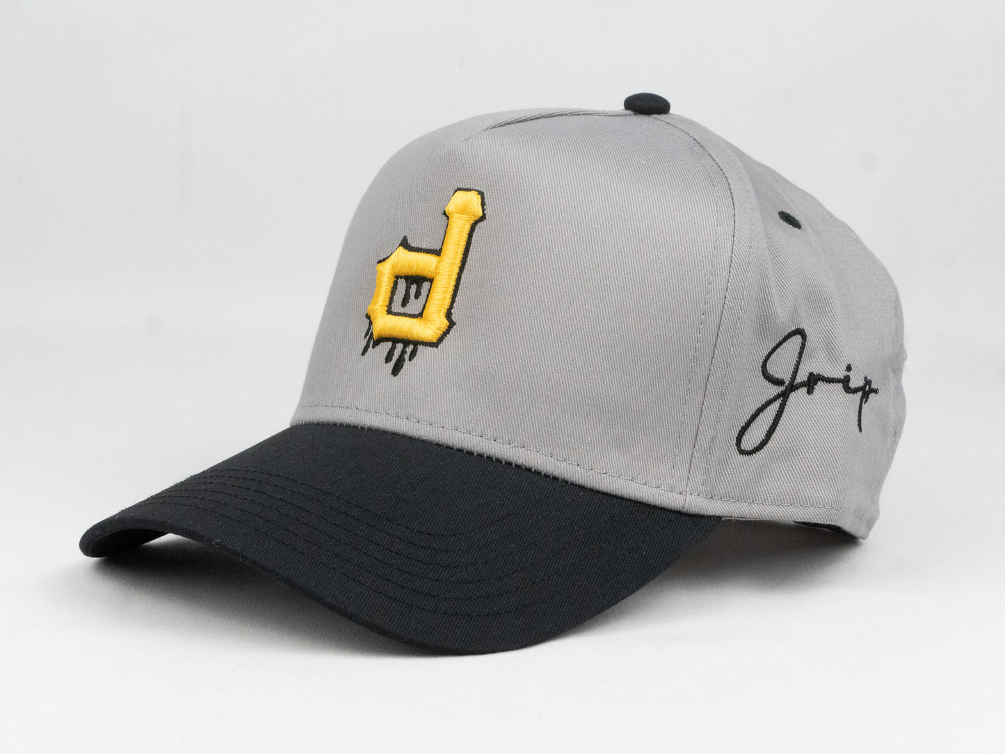 P Dripping Snapback Hat (GREY/BLACK)