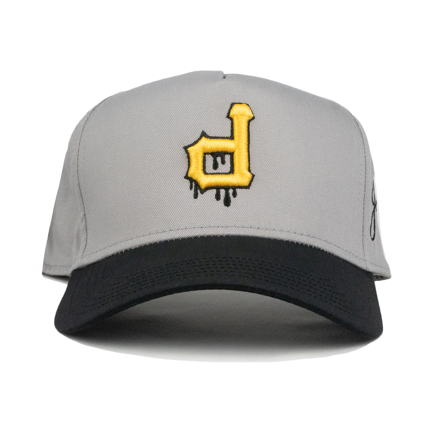 P Dripping Snapback Hat (GREY/BLACK)