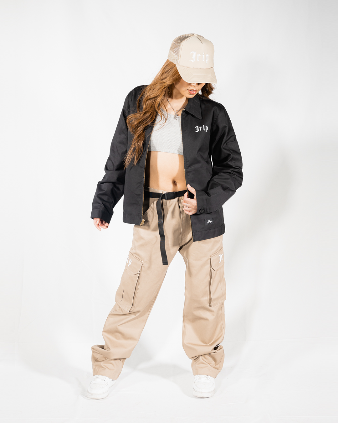 Jrip DWIW Trucker Hat (KHAKI)