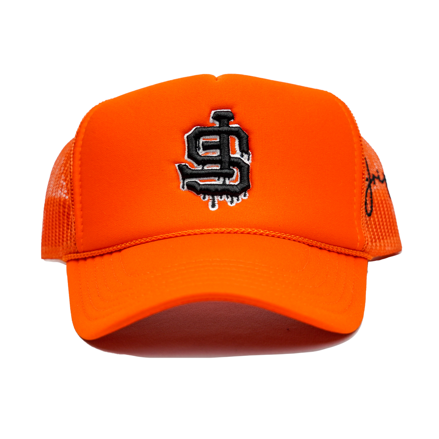 SF Dripping Trucker Hat (ORANGE)