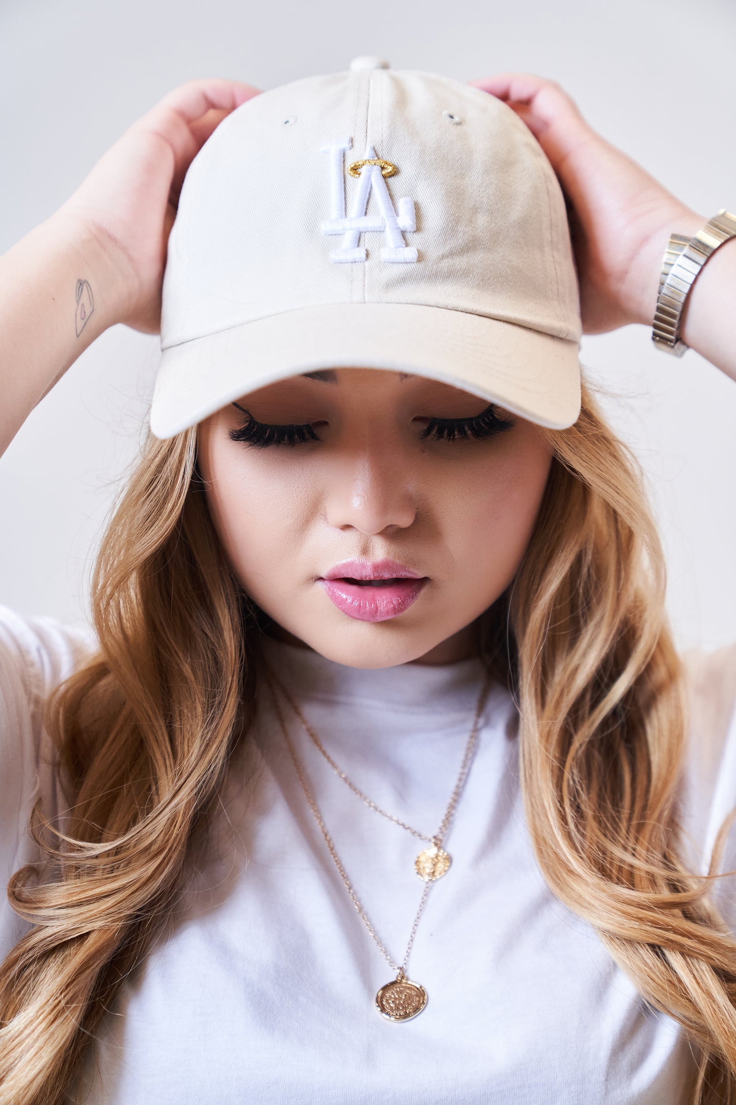 LA Halo Dad Hat (Tan)