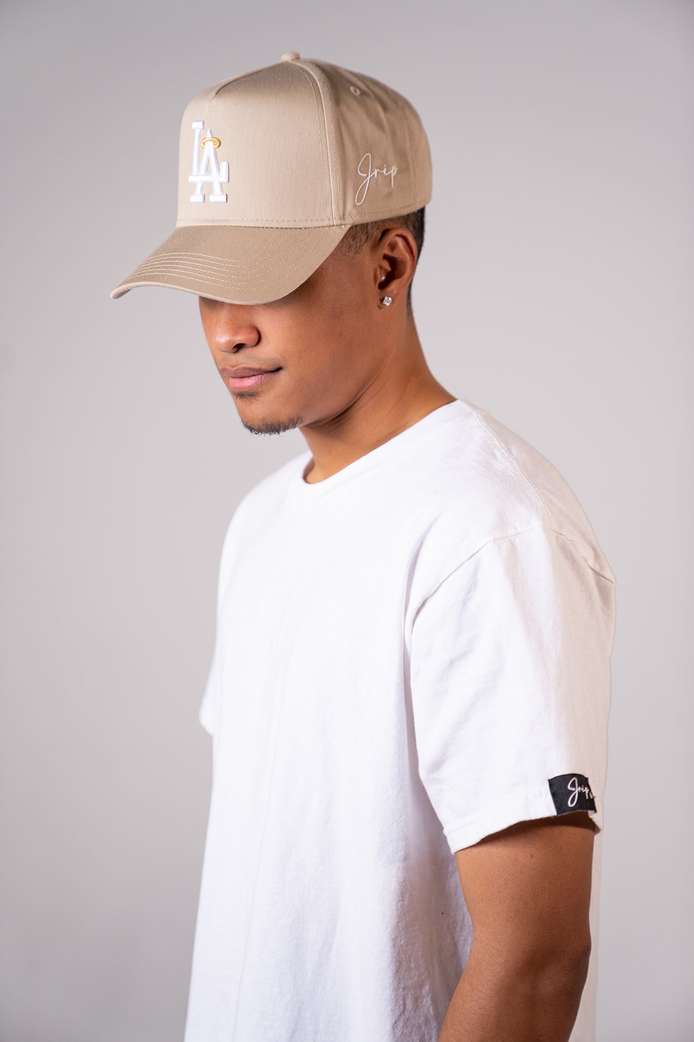 LA Halo Snapback Hat (KHAKI)