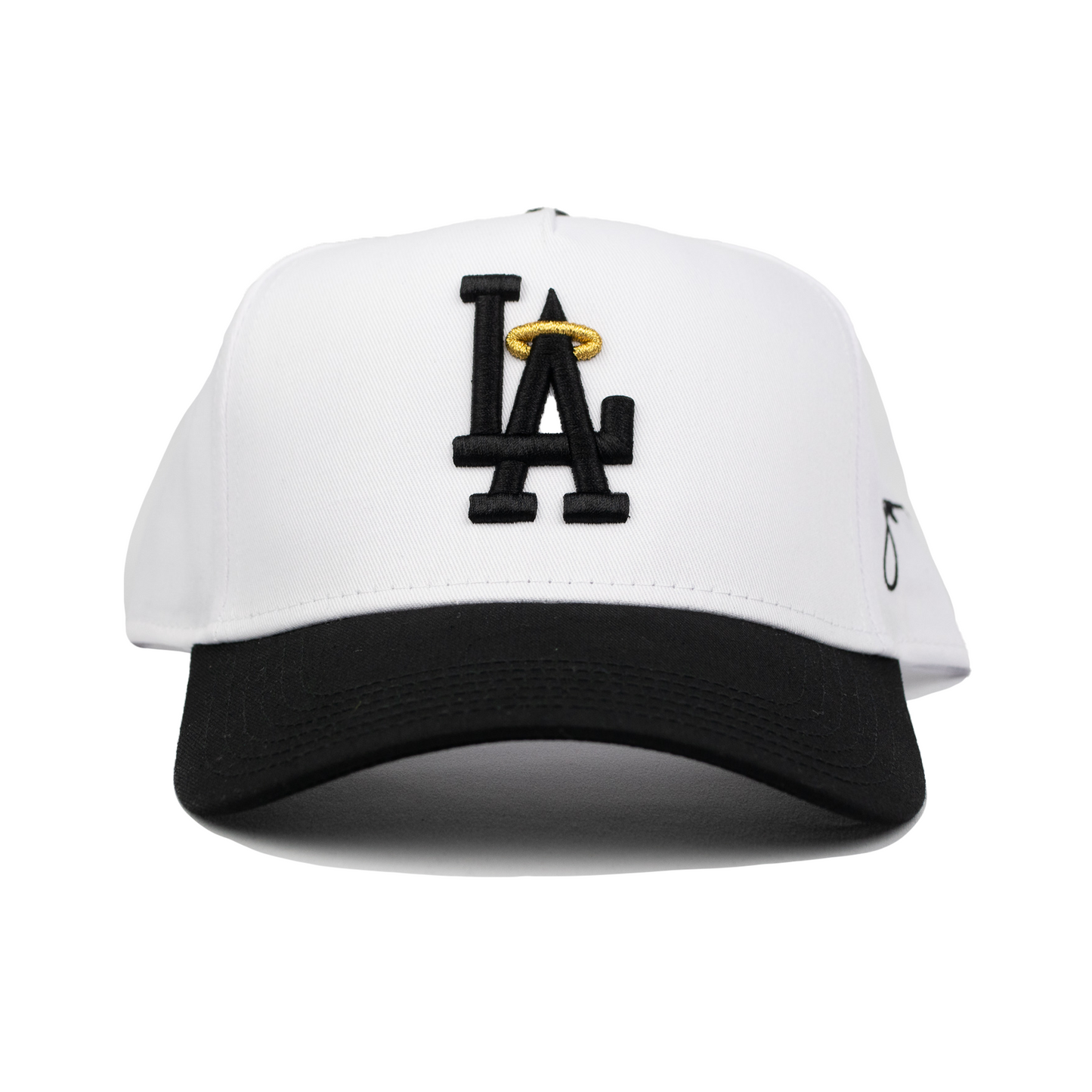 LA Halo Two-Tone Snapback Hat (WHITE/BLACK)