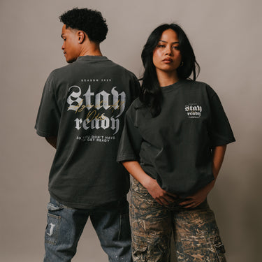 Stay Ready Tee (VINTAGE BLACK)