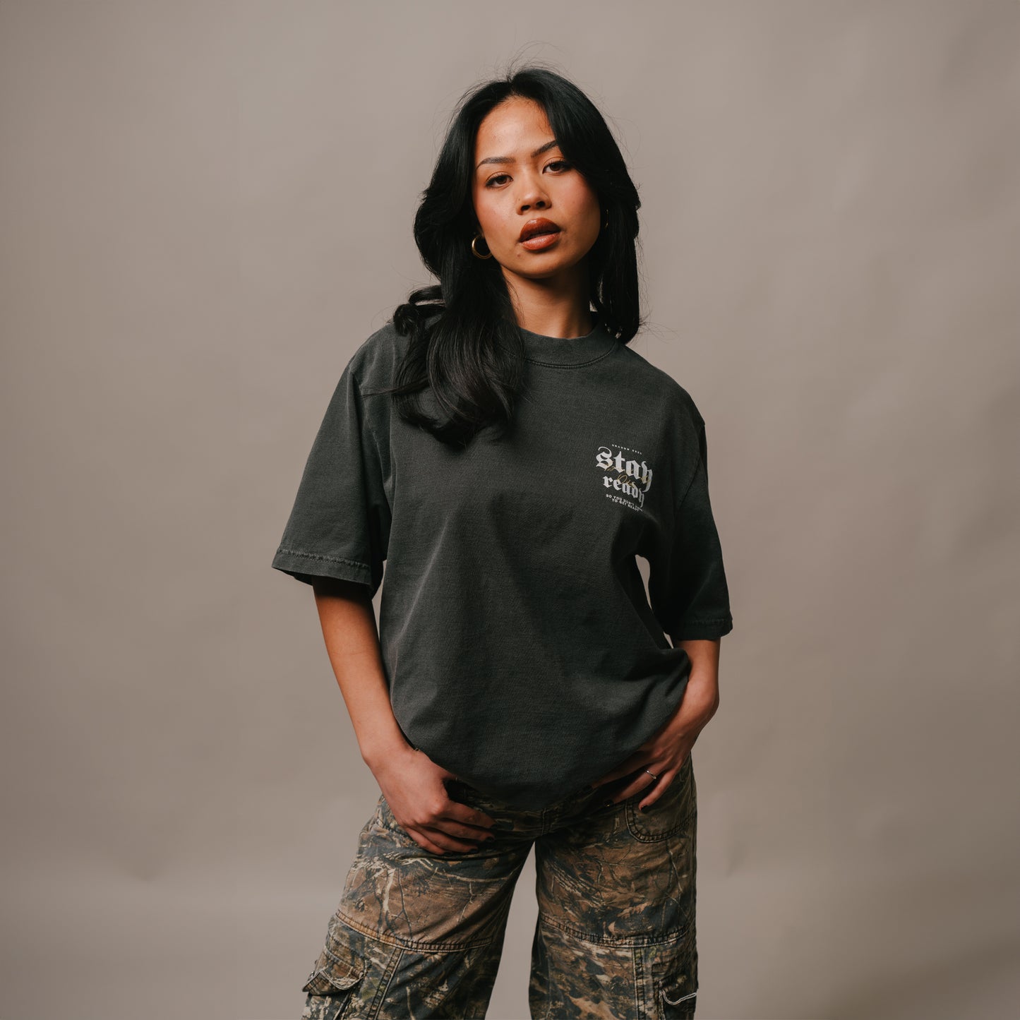 Stay Ready Tee (VINTAGE BLACK)