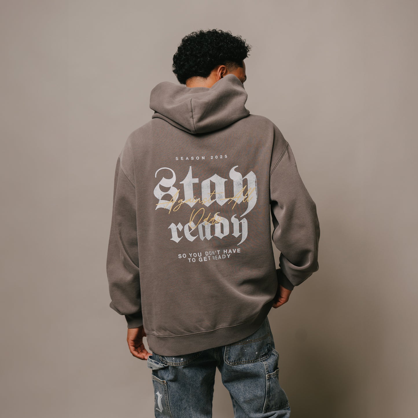 Stay Ready Hoodie (FADED GREY)