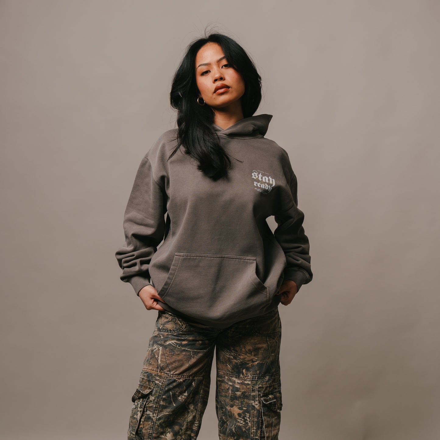 Stay Ready Hoodie (FADED GREY)
