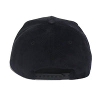 J Logo Premium Snapback Hat (BLACK CORDUROY)