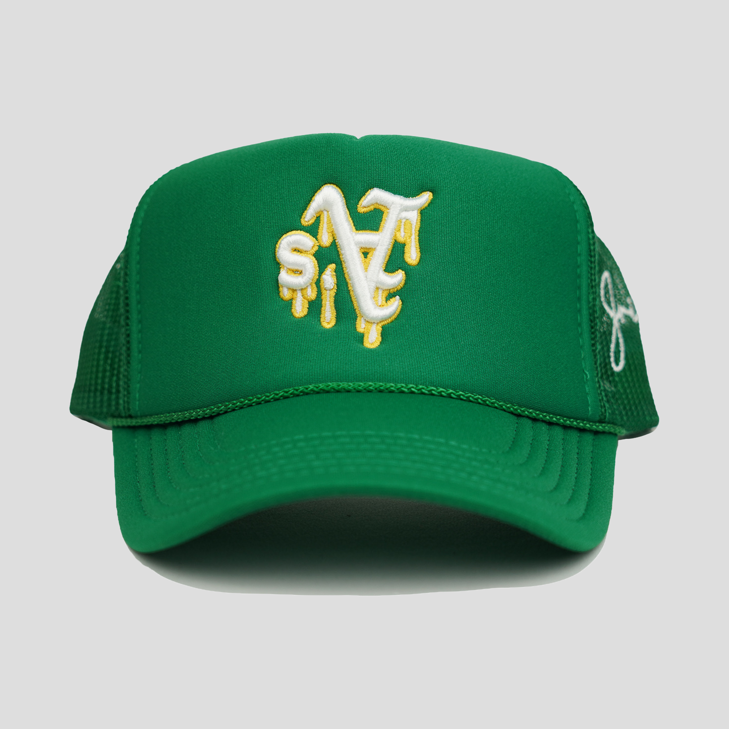A Dripping Trucker Hat (GREEN)