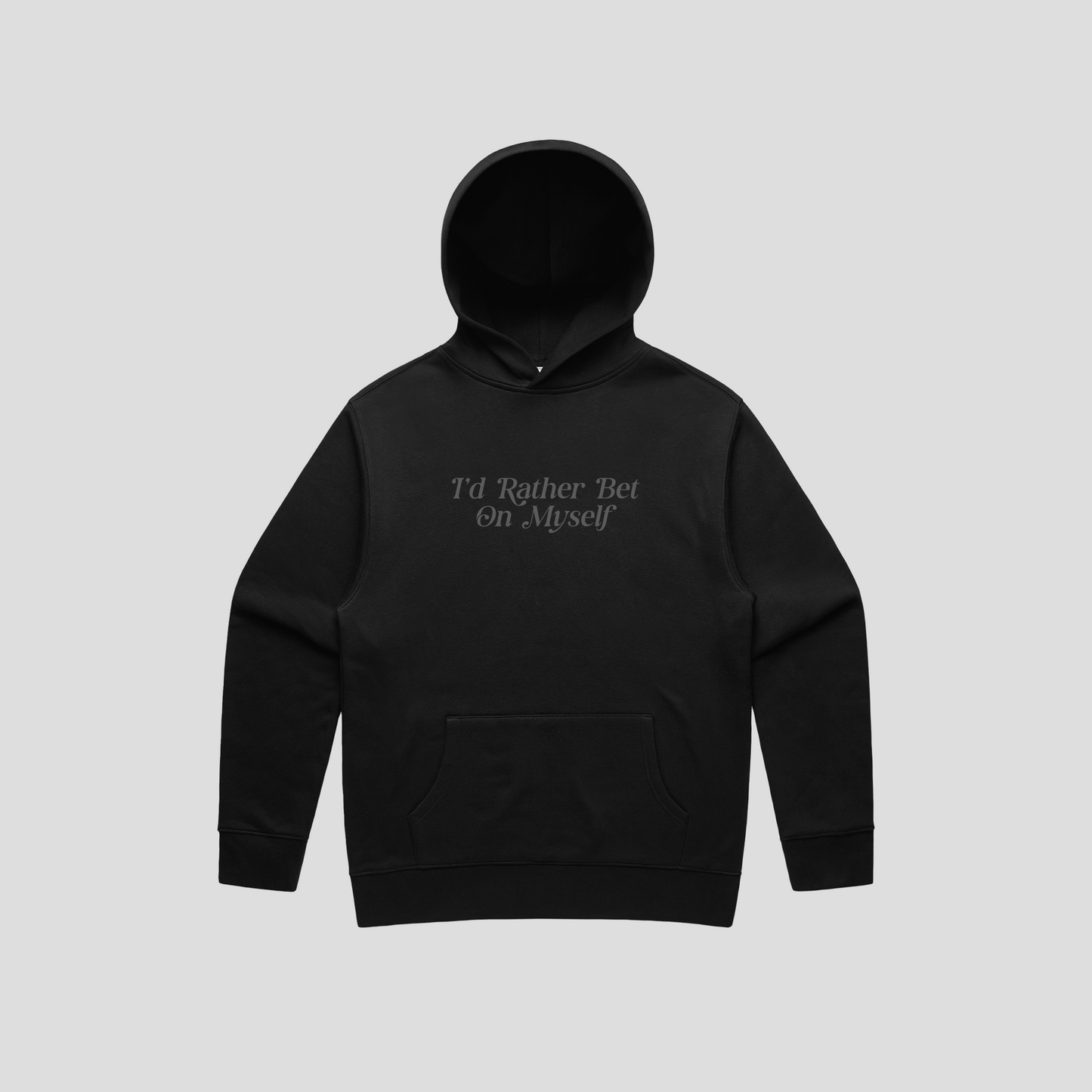 Bet On Myself Hoodie (BLACK/BLACK)