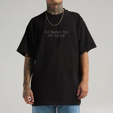 Bet on Myself Tee (BLACK/BLACK)