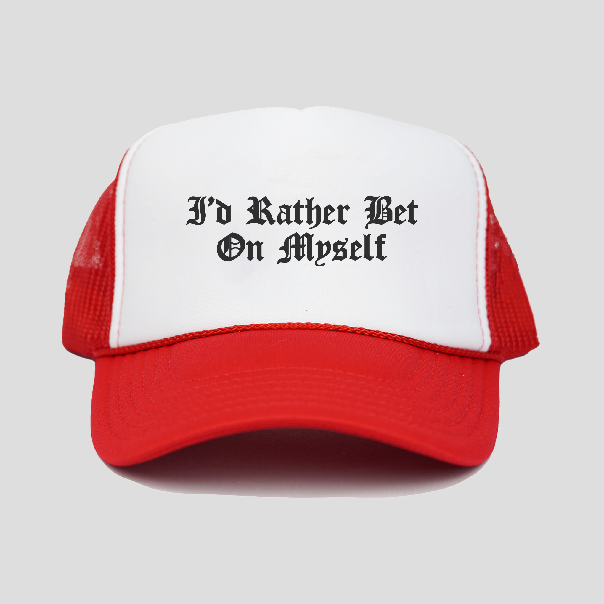 Bet On Myself Trucker Hat V2 (RED/WHITE)