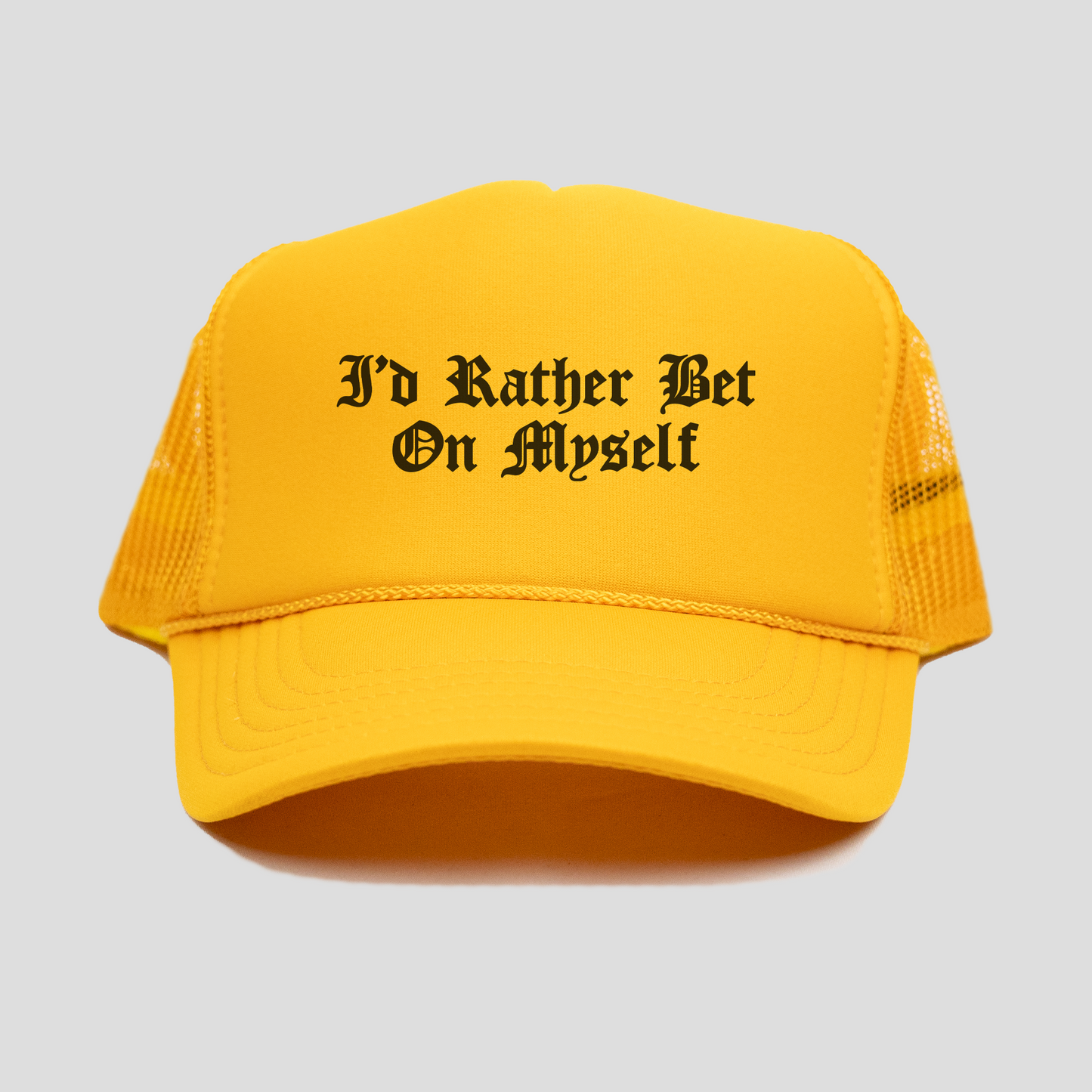 Bet On Myself Trucker Hat V2 (YELLOW)