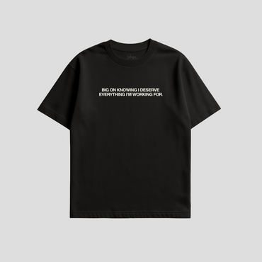 Big On Knowing Tee (BLACK)