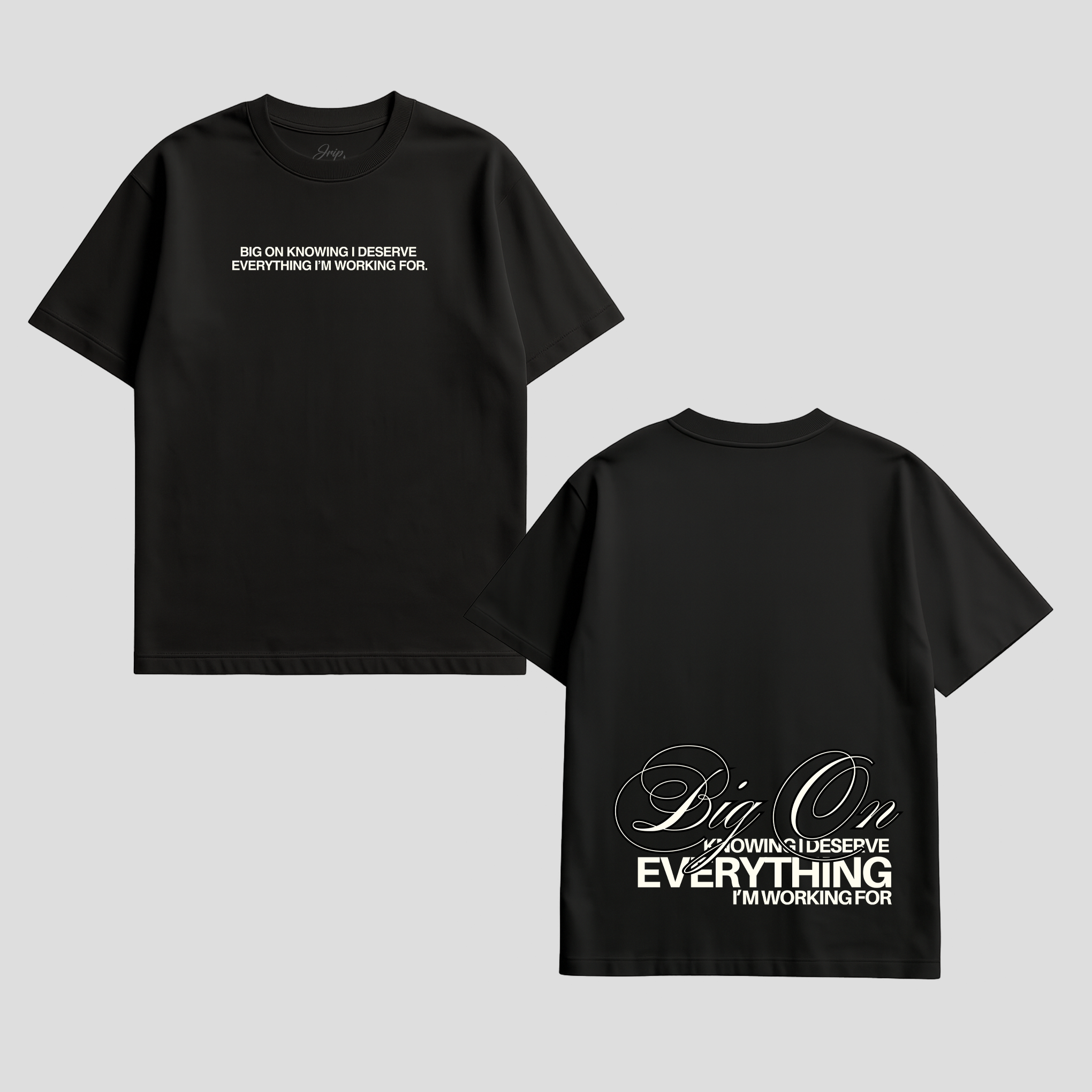 Big On Knowing Tee (BLACK)