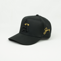 LA Halo Snapback Hat (BLACK/BLACK)