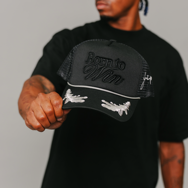Born to Win Trucker Hat (BLACK)