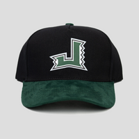 Jrip Island Snapback Hat (BLACK/GREEN SUEDE)
