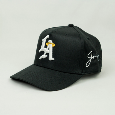 LA Halo Snapback Hat (BLACK)
