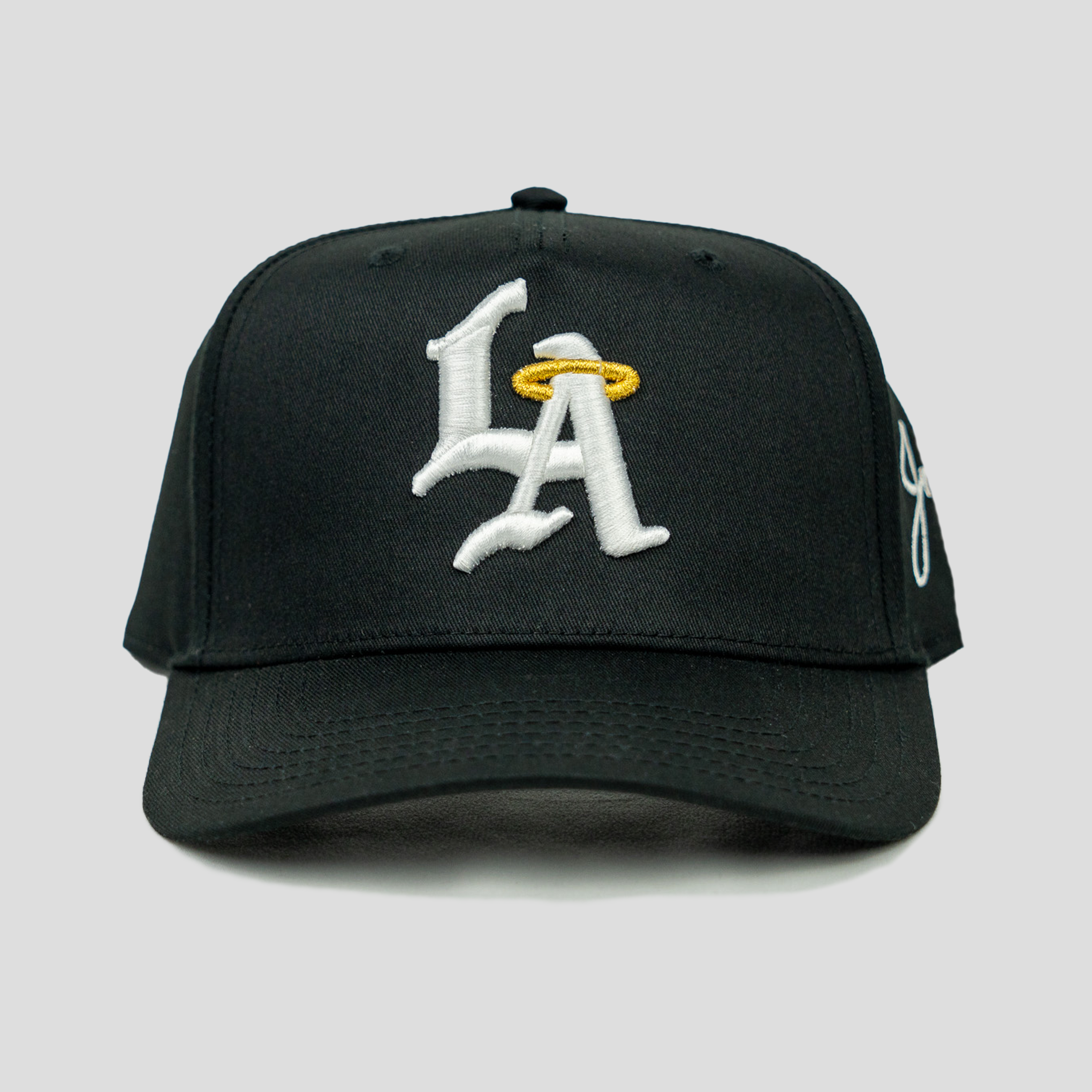 LA Halo Snapback Hat (BLACK)