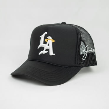 LA Halo Trucker Hat (BLACK)
