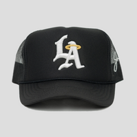 LA Halo Trucker Hat (BLACK)