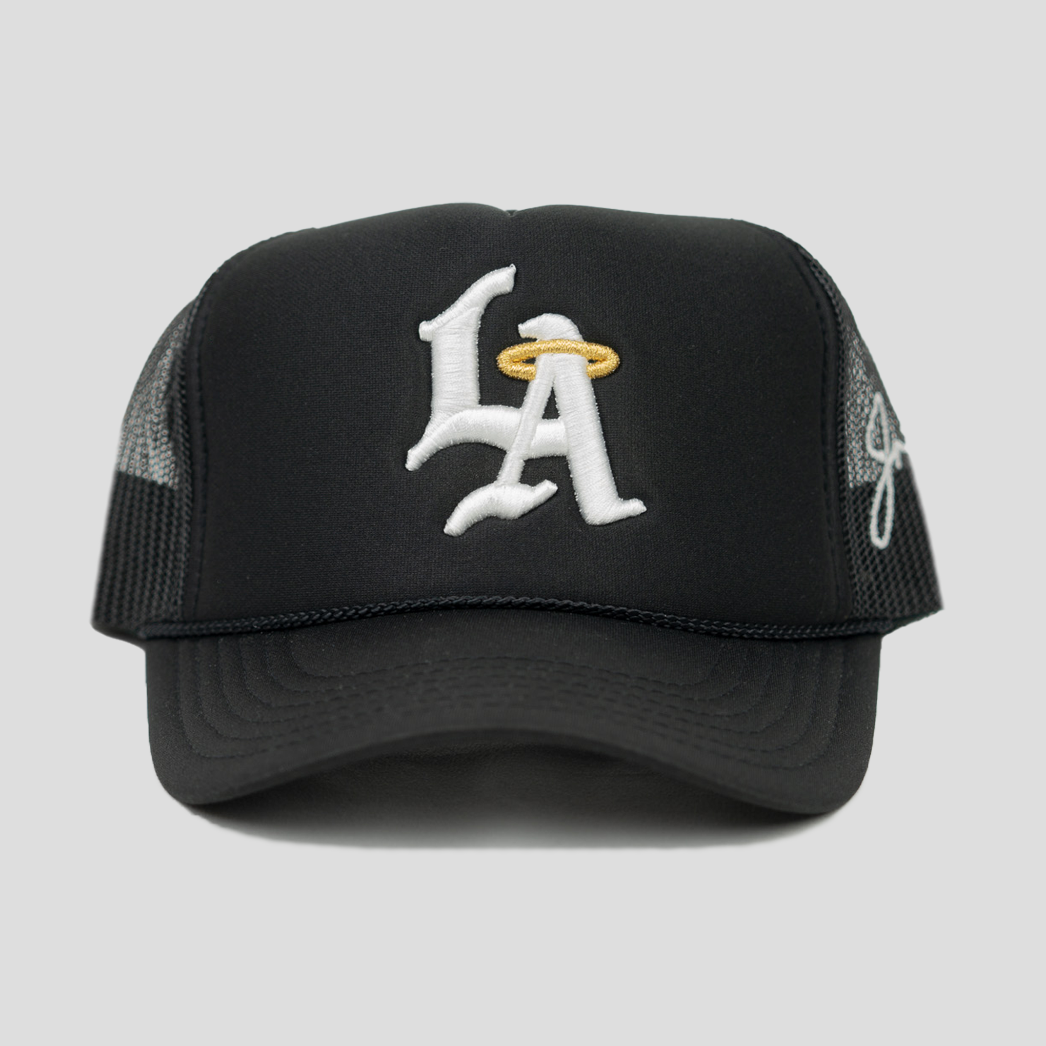 LA Halo Trucker Hat (BLACK)