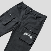 Jrip Button Snap Cargo Pants (BLACK)