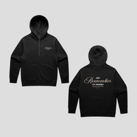 Just Remember Quarter Zip Hoodie (BLACK)