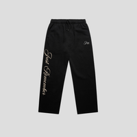 Just Remember Straight Leg Sweatpants (BLACK)