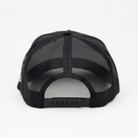 Old English LA Structured Trucker Hat (BLACK)