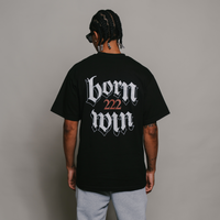 Born222Win V2 Tee (BLACK)