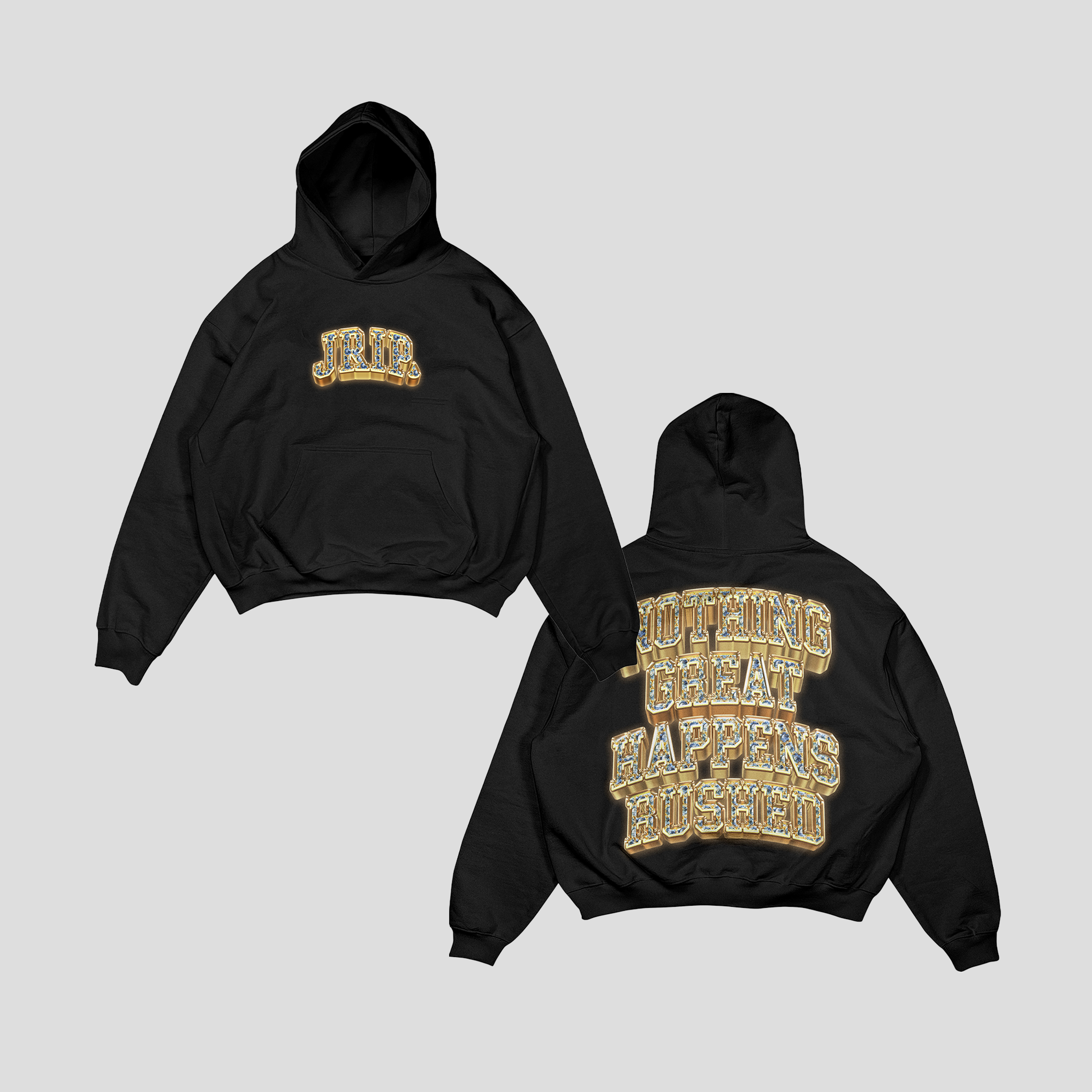 Jrip Bling Hoodie (BLACK)