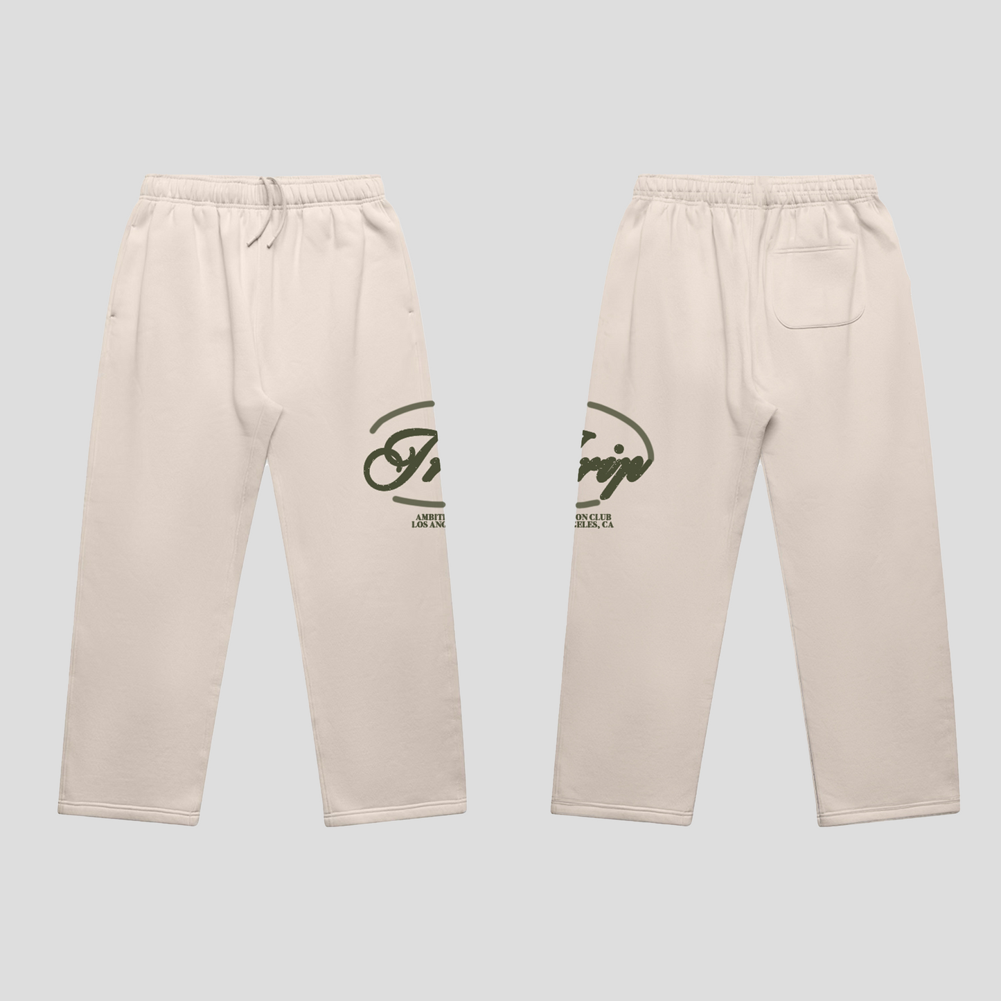 Ambition Club Straight Leg Sweatpants (BONE)