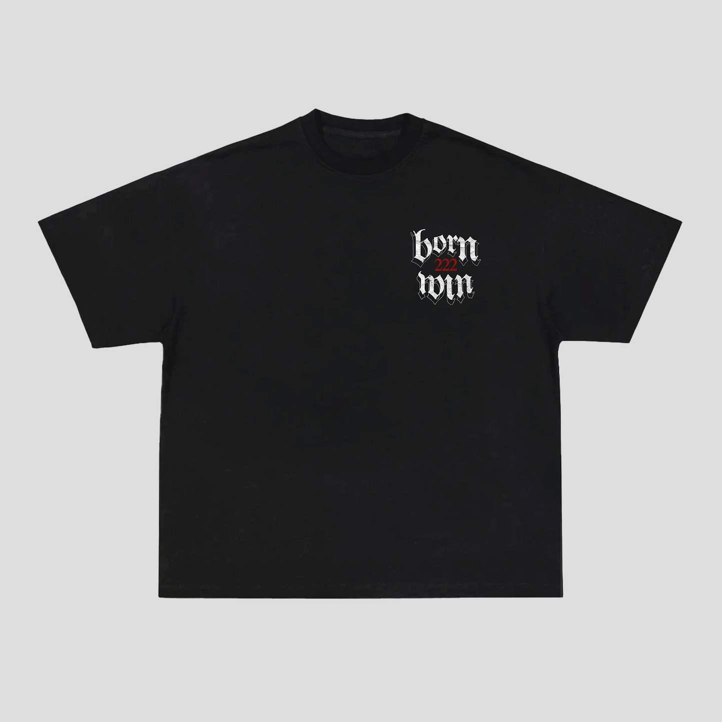 Born222Win V2 Tee (BLACK)
