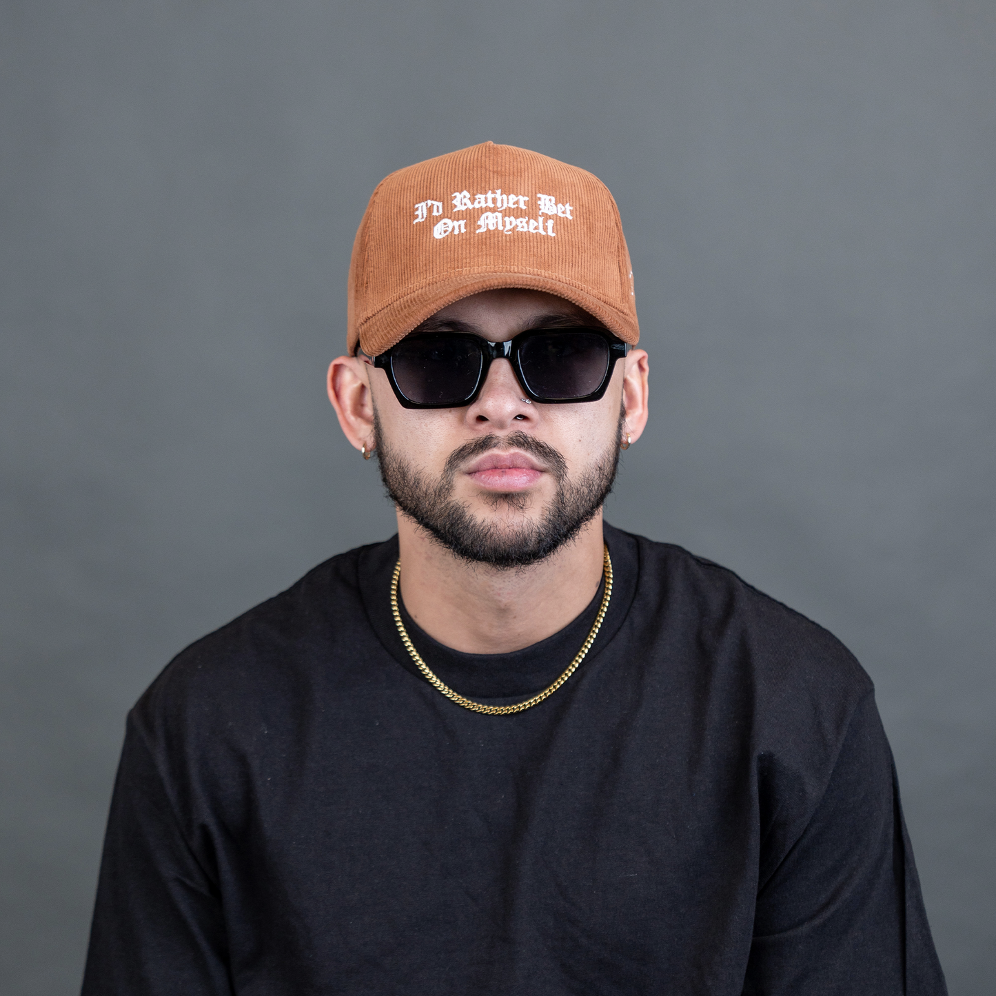 Bet On Myself V2 Snapback Hat (BROWN CORDUROY)