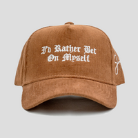 Bet On Myself V2 Snapback Hat (BROWN CORDUROY)
