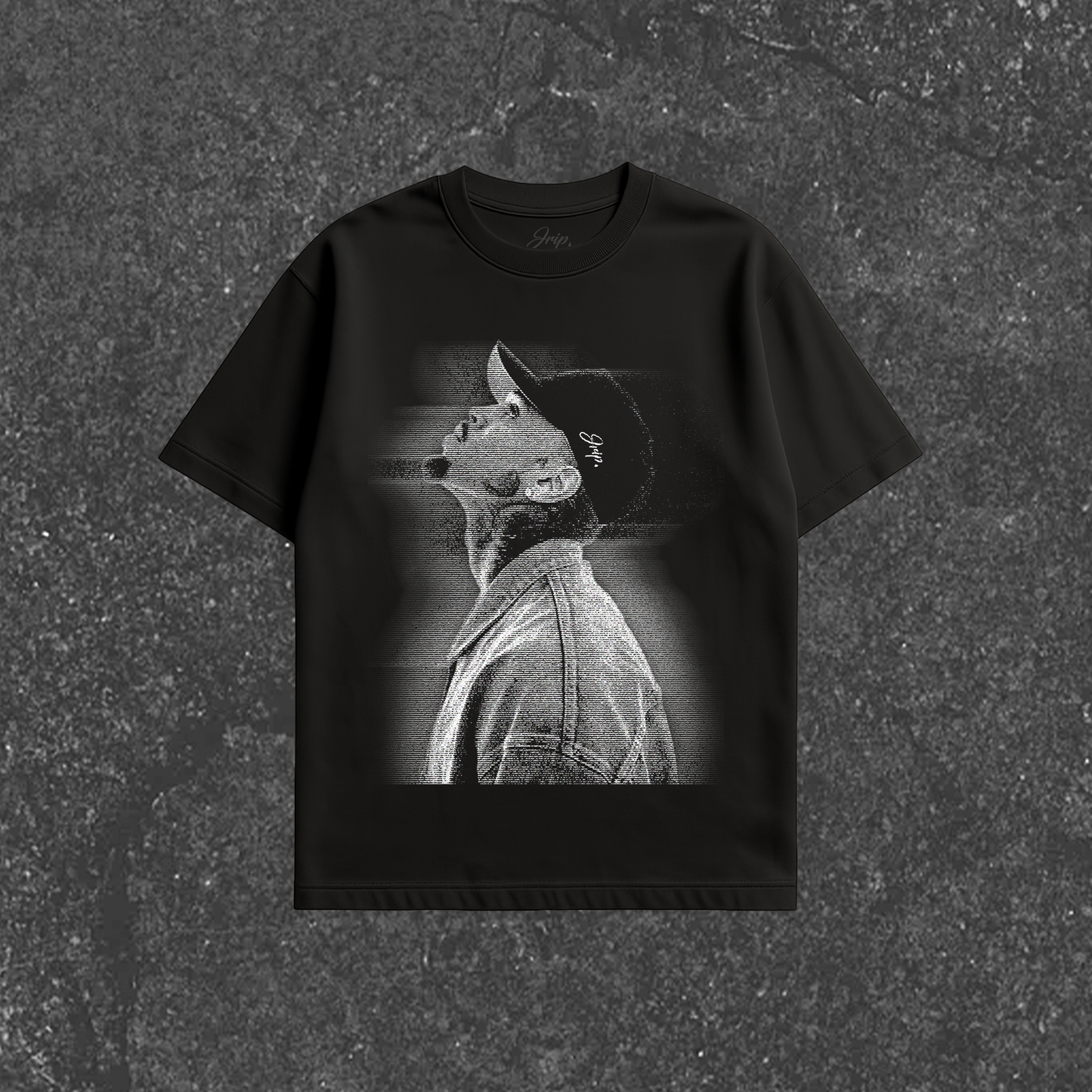 C Breezy Blur Tee (BLACK)