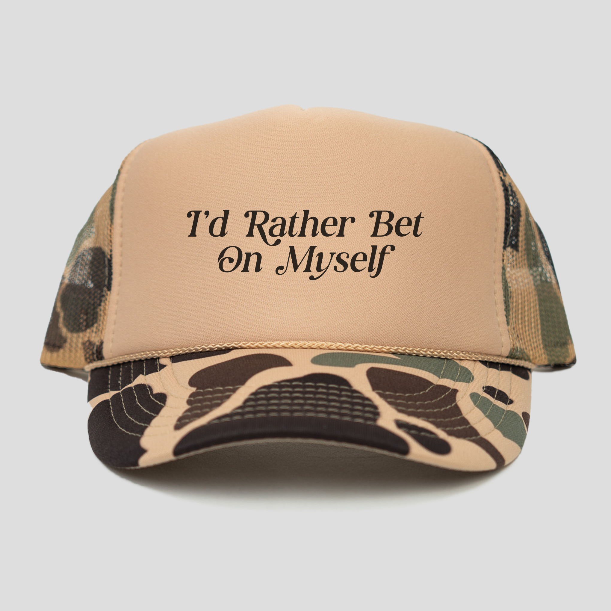 Bet On Myself Trucker Hat V1 (CAMO/2-TONE)