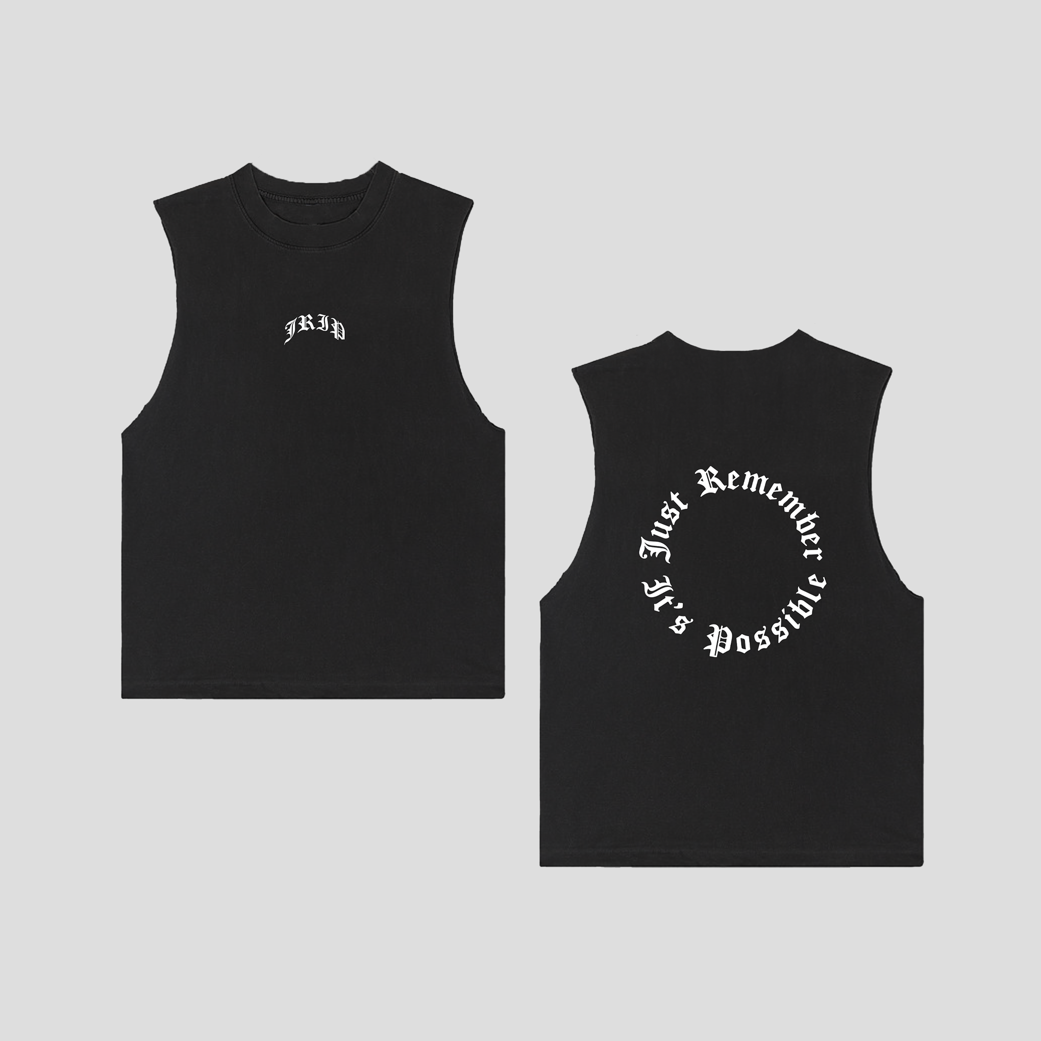 Circle Logo Muscle Tee (BLACK)