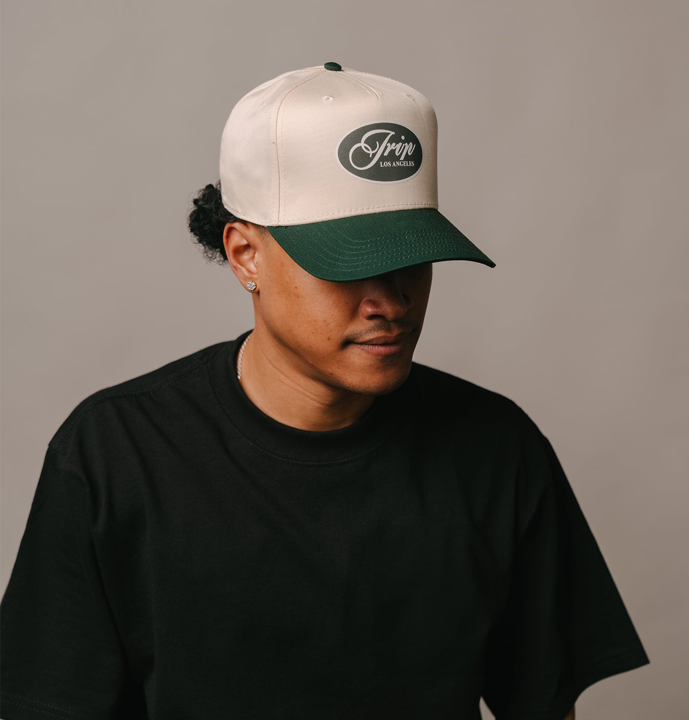 Ambition Club Snapback Hat (CREAM/GREEN)