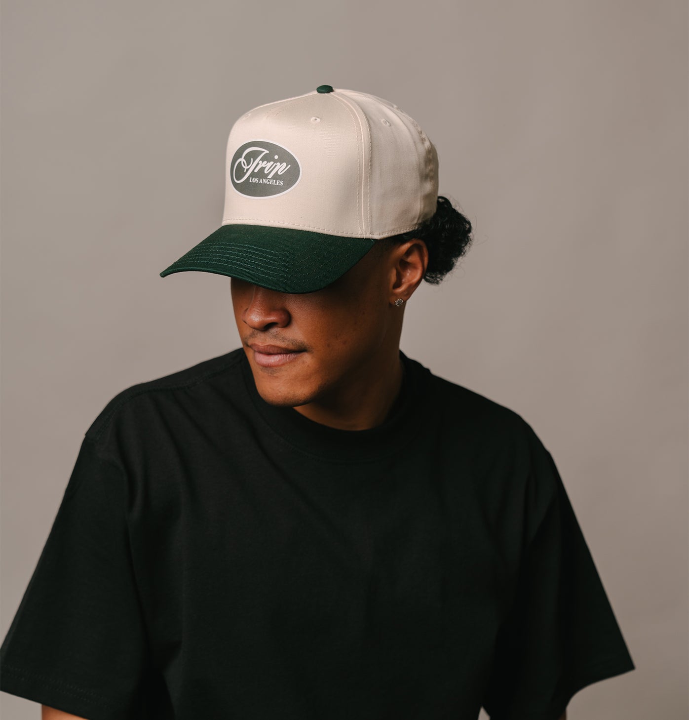 Ambition Club Snapback Hat (CREAM/GREEN)