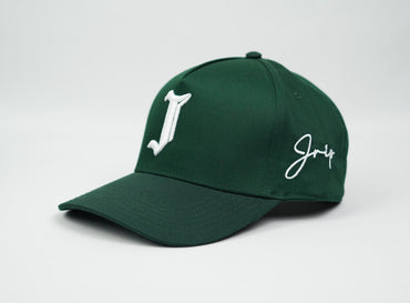 "J" Signature Snapback Hat (GREEN)
