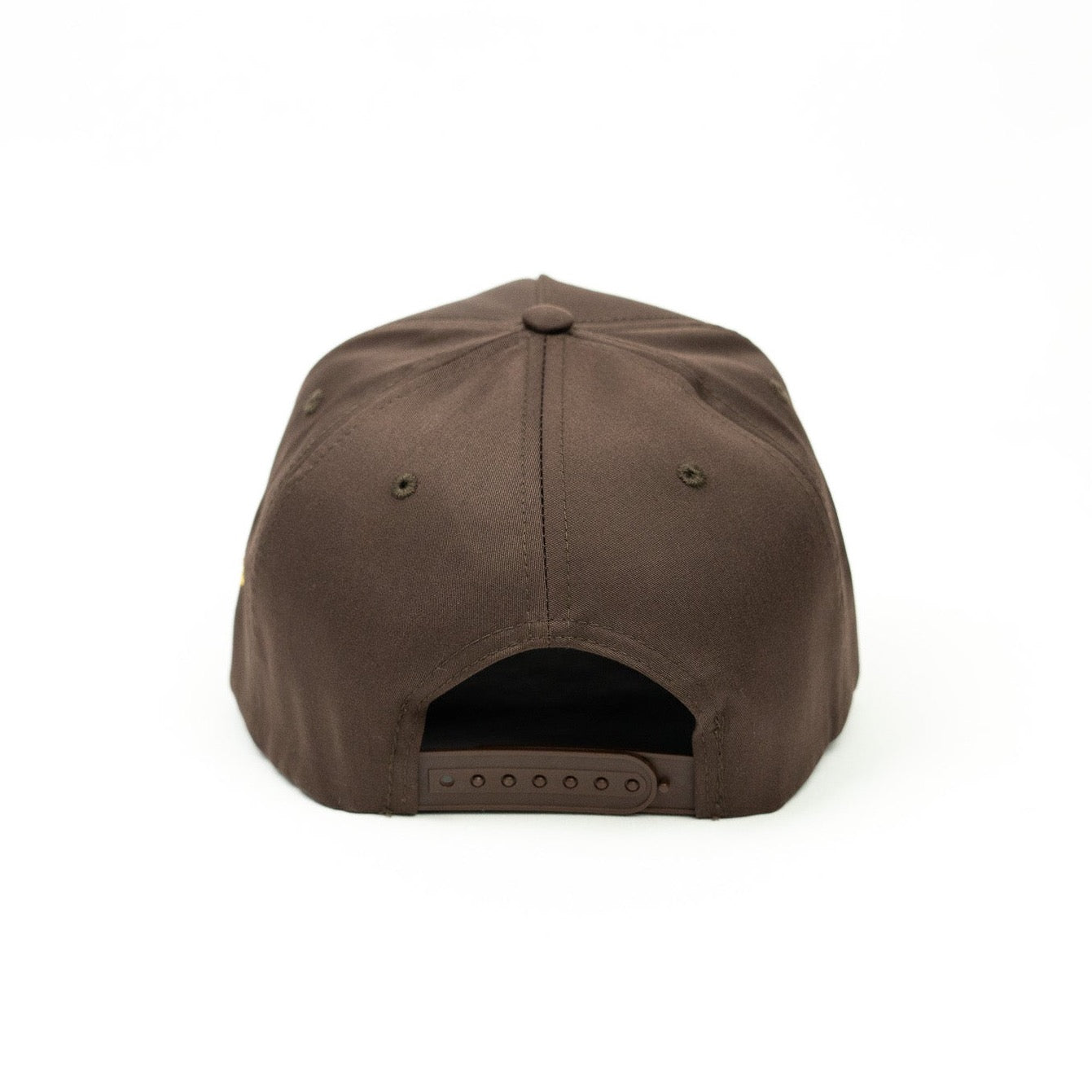 LA Dripping Snapback Hat (BROWN)